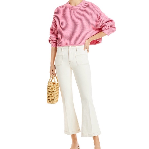 A.L.C. Lianne Sweater Pink Lady -
Ribbed Women's Sweater - Picture 3 of 11